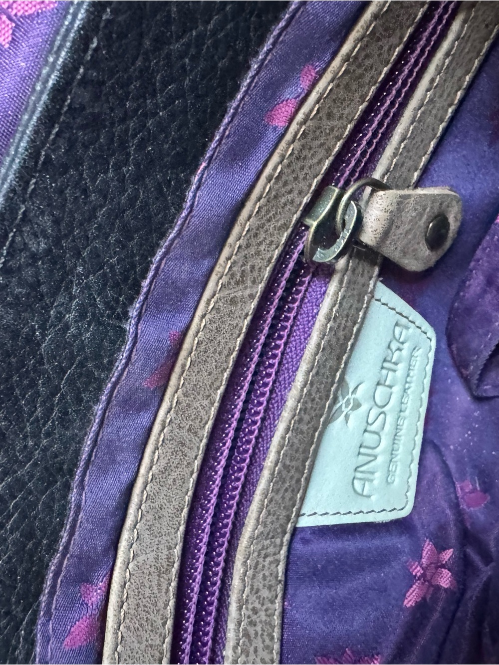 Anna by Anuschka Triple Compartment Flap Crossbody - 8428 - Picture 7 of 10